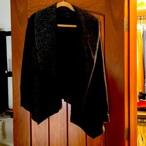 Theory Lapel leather sleeves